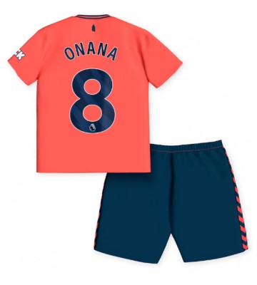 Everton Amadou Onana #8 Replika Babytøj Udebanesæt Børn 2023-24 Kortærmet (+ Korte bukser)